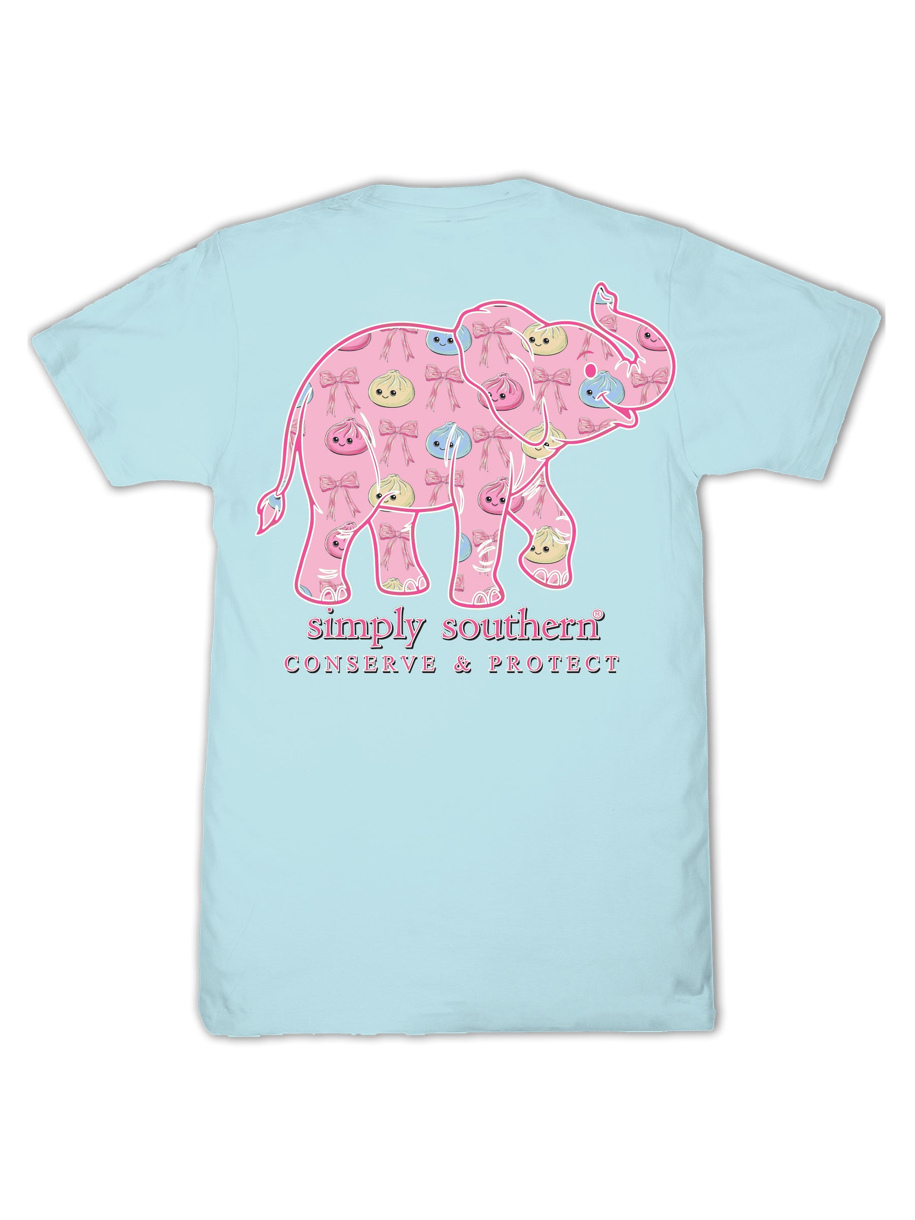 Simply Southern Elephant Tracker Dumpling Ice T-Shirt