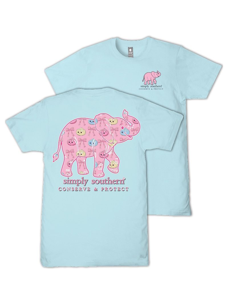 Simply Southern Elephant Tracker Dumpling Ice T-Shirt