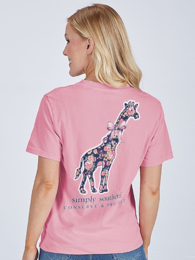 Simply Southern Giraffe Tracker Garden T-Shirt