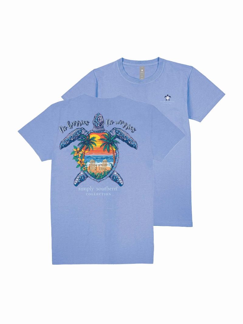 Simply Southern Turtle Tracker Beach Wave T-Shirt - SimplyCuteTees