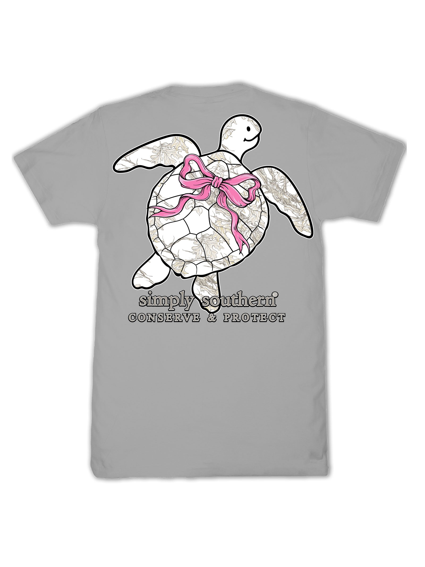 Simply Southern Turtle Tracker White Camo Lunar T-Shirt