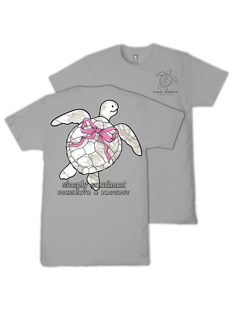 Simply Southern Turtle Tracker White Camo Lunar T-Shirt