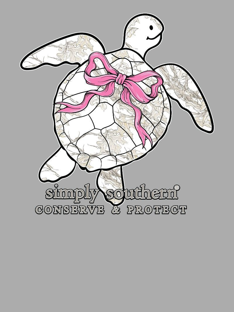 Simply Southern Turtle Tracker White Camo Lunar T-Shirt