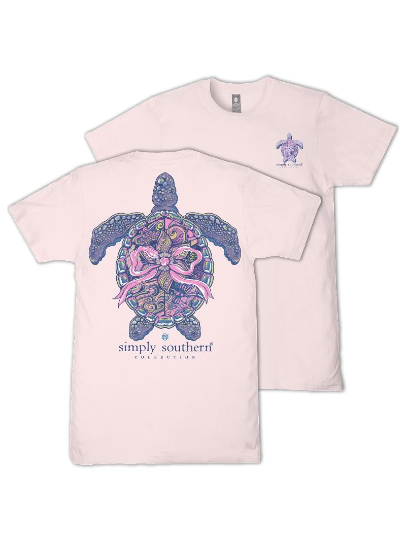 Simply Southern Turtle Tracker Mandala Rosy T-Shirt