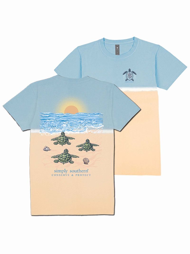 Simply Southern Turtle Tracker Hatch Splash Tie Dye T-Shirt - SimplyCuteTees