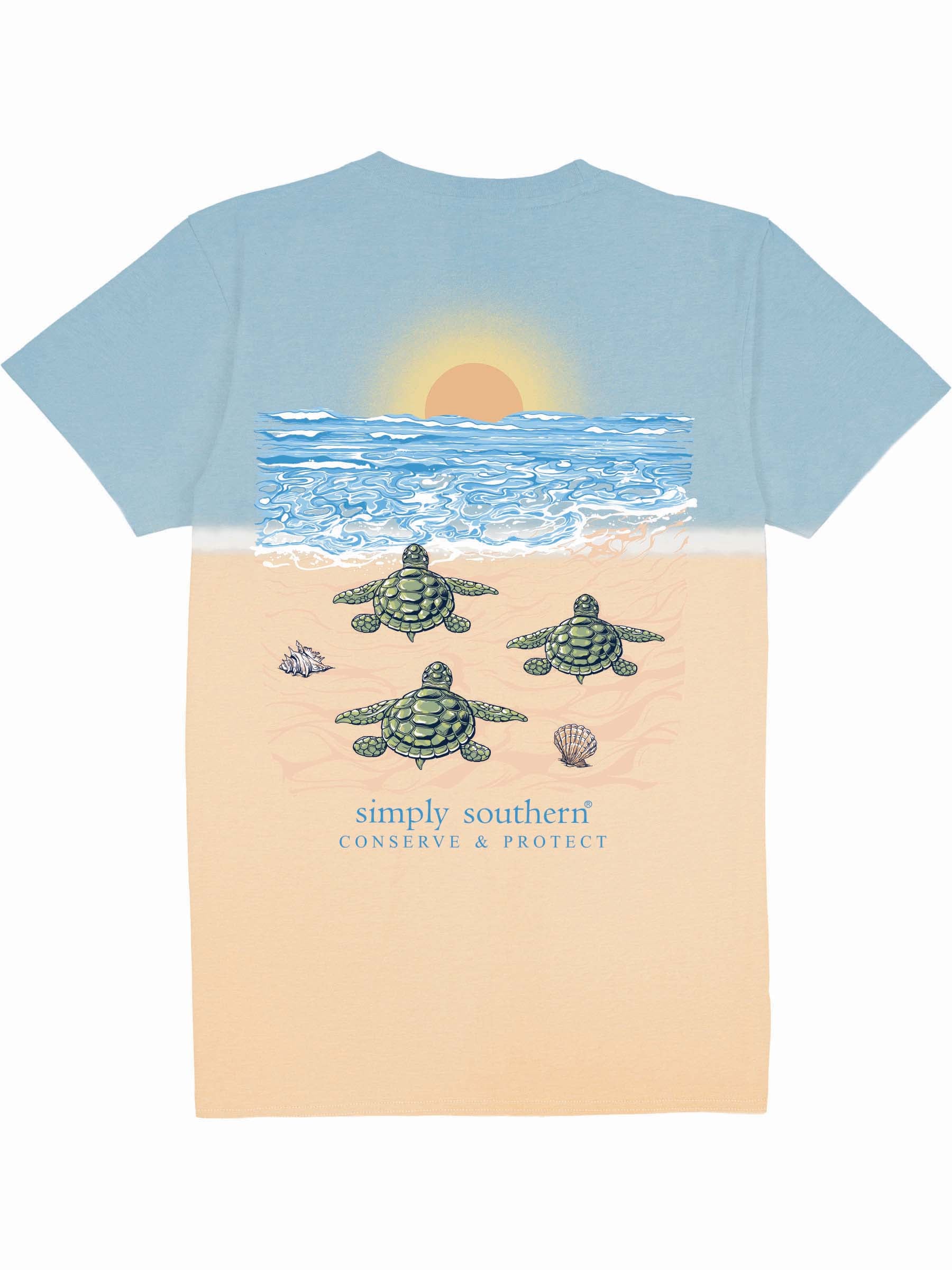 Simply Southern Turtle Tracker Hatch Splash Tie Dye T-Shirt - SimplyCuteTees