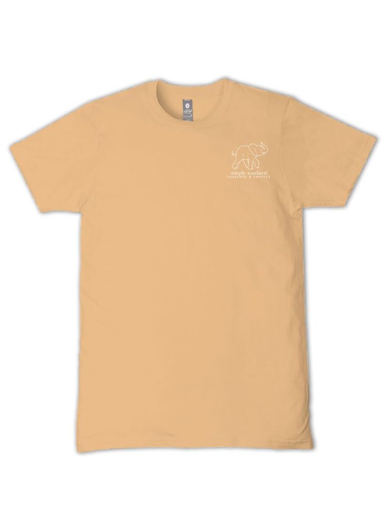 Simply Southern Elephant Tracker Camo Bisque T-Shirt
