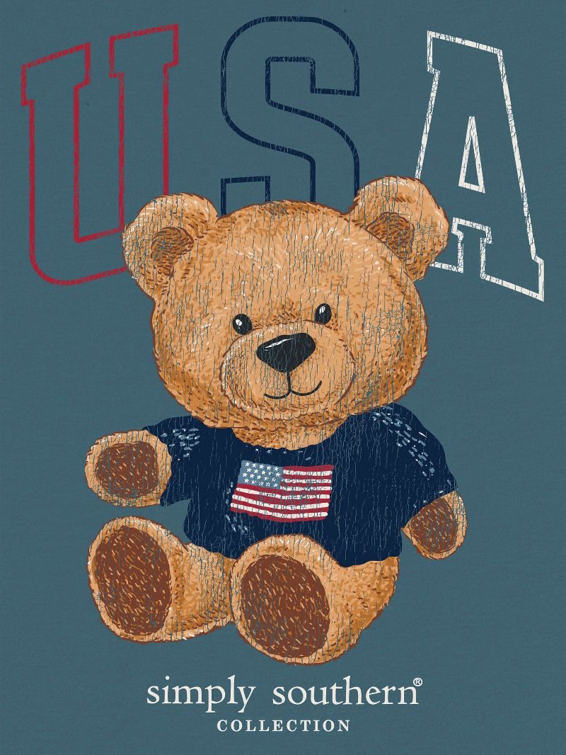 Simply Southern USA Bear T-Shirt - SimplyCuteTees