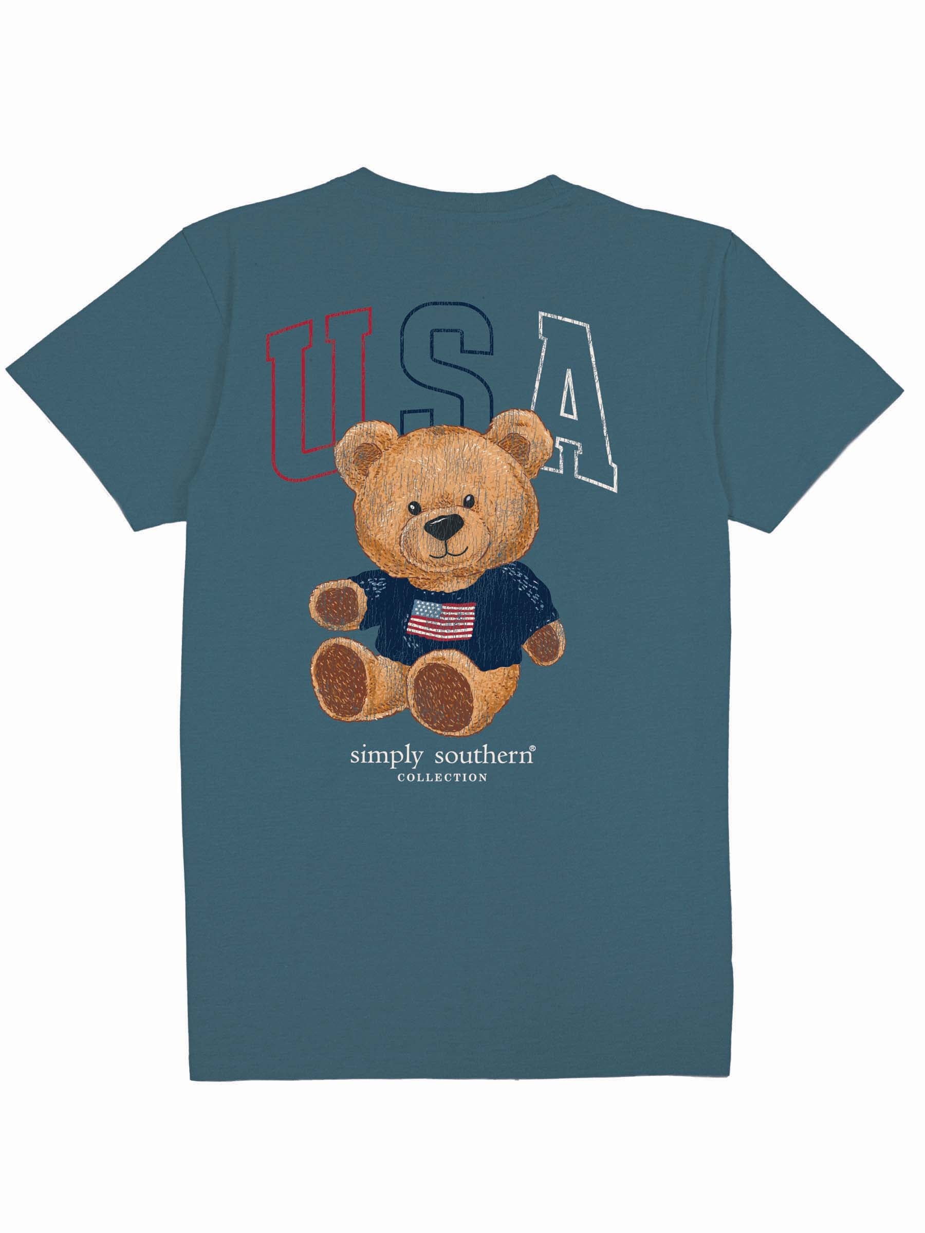 Simply Southern USA Bear T-Shirt - SimplyCuteTees