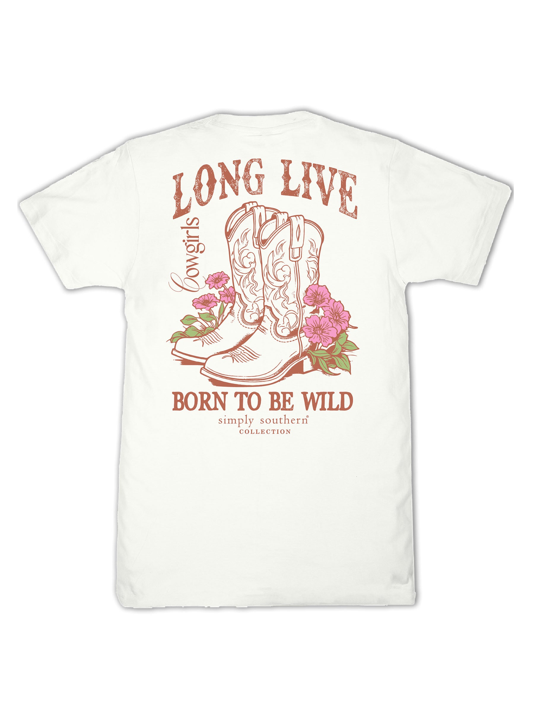 Simply Southern Wild Boots Flower T-Shirt - SimplyCuteTees
