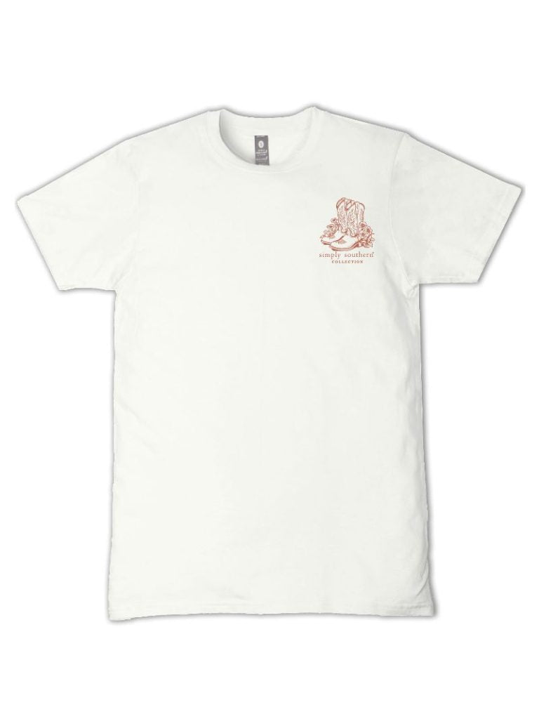 Simply Southern Wild Boots Flower T-Shirt - SimplyCuteTees