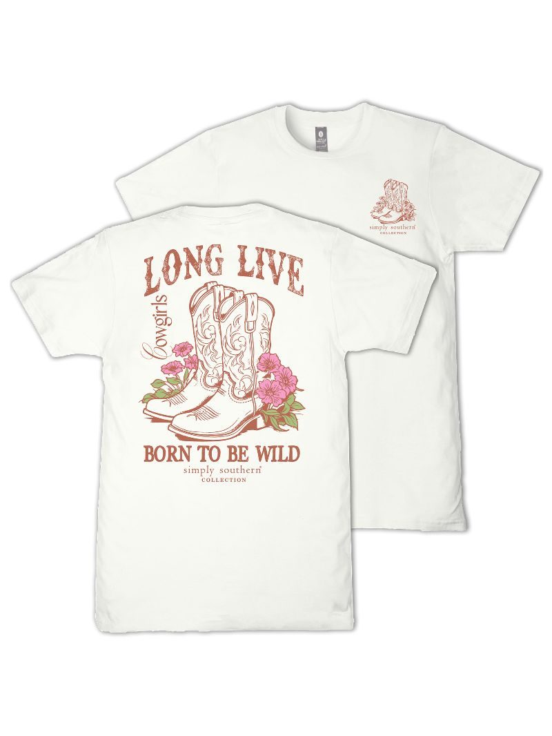 Simply Southern Wild Boots Flower T-Shirt - SimplyCuteTees