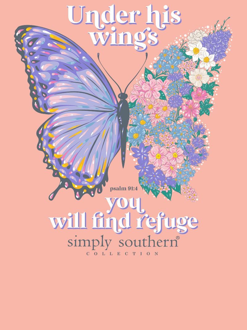 Simply Southern Under His Wings Butterfly T-Shirt
