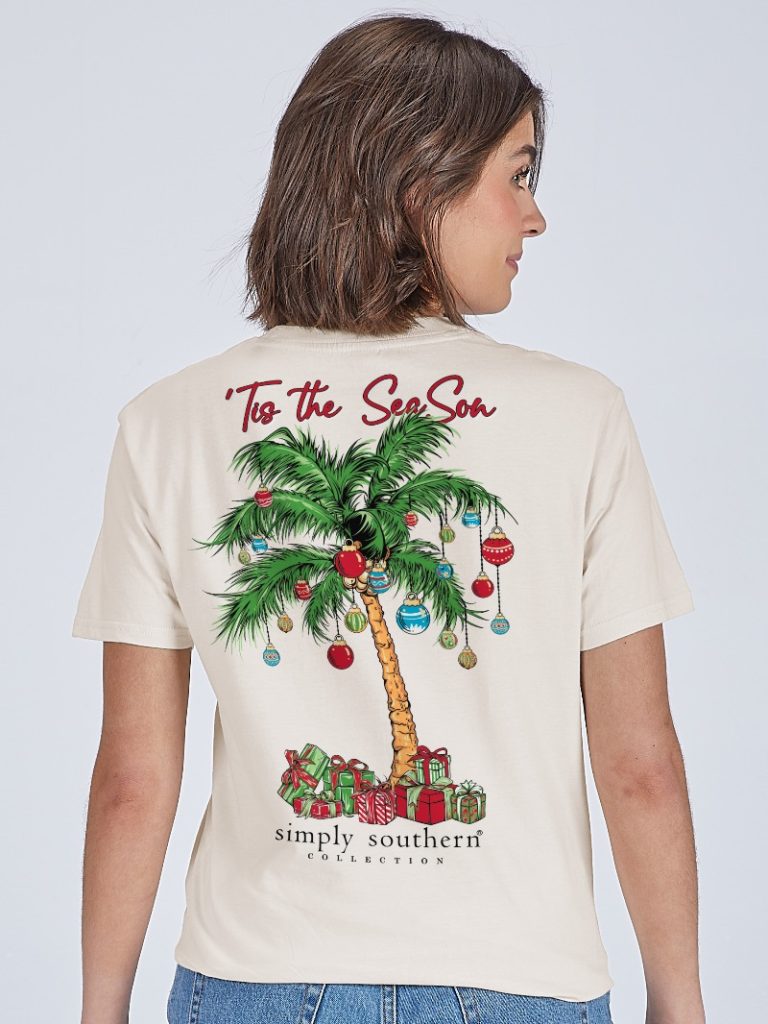 Simply Southern Christmas Palm Tree Holiday T-Shirt