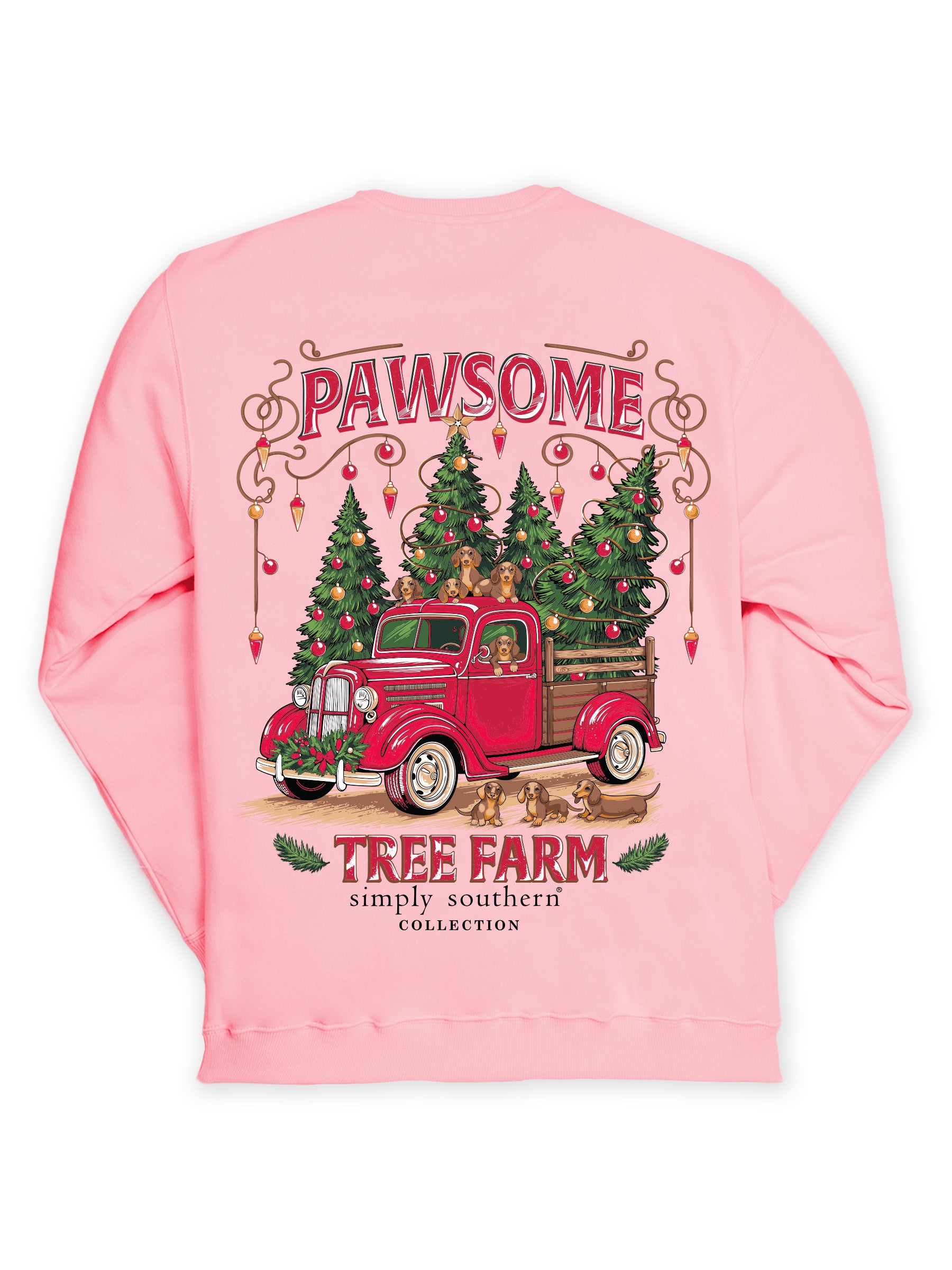 Simply Southern Tree Farm Holiday Long Sleeve Crew Sweatshirt