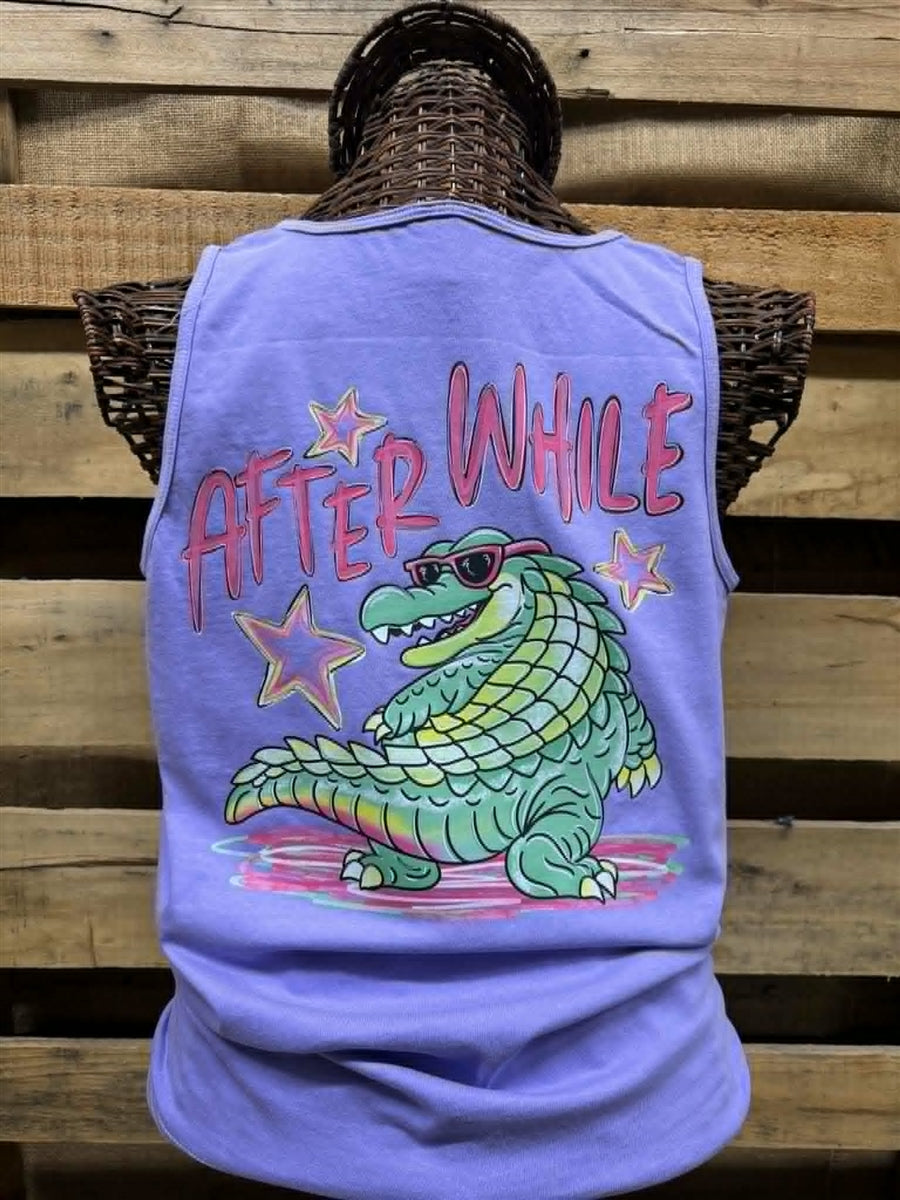 Southern Chics Later Gator Comfort Colors Tank Top