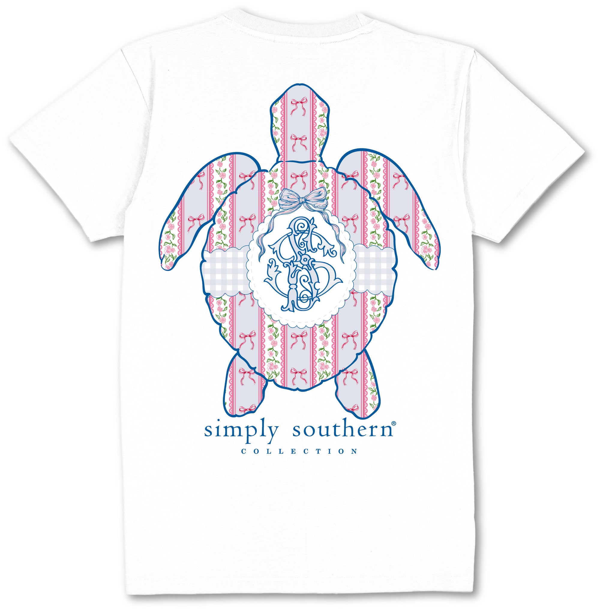 Simply Southern Turtle Tracker Coquette Bows T-Shirt - SimplyCuteTees