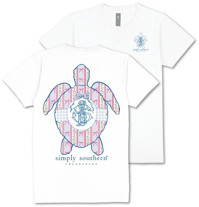 Simply Southern Turtle Tracker Coquette Bows T-Shirt - SimplyCuteTees