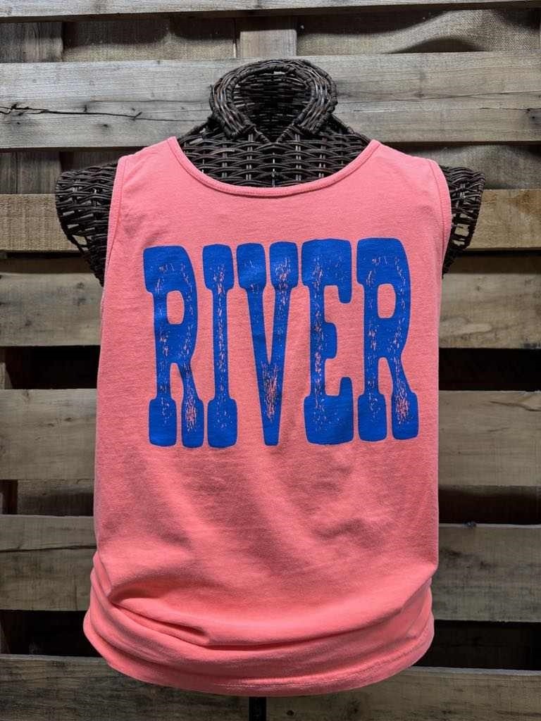 Southern Chics River Comfort Colors Tank Top - SimplyCuteTees