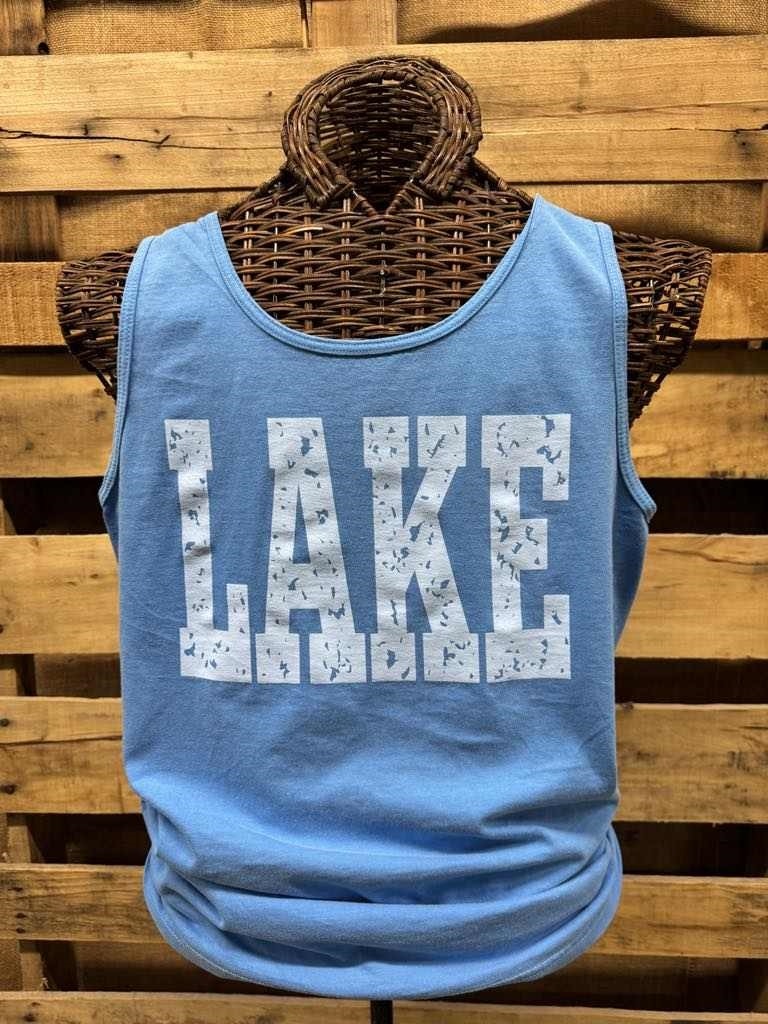 Southern Chics Lake Comfort Colors Tank Top - SimplyCuteTees