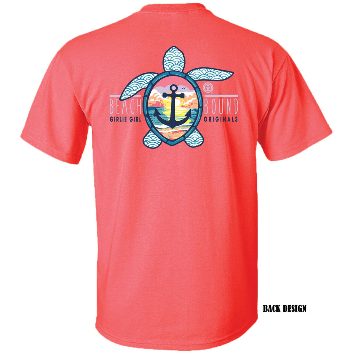 Girlie Girl Originals Beach Bound Turtle T-Shirt - SimplyCuteTees