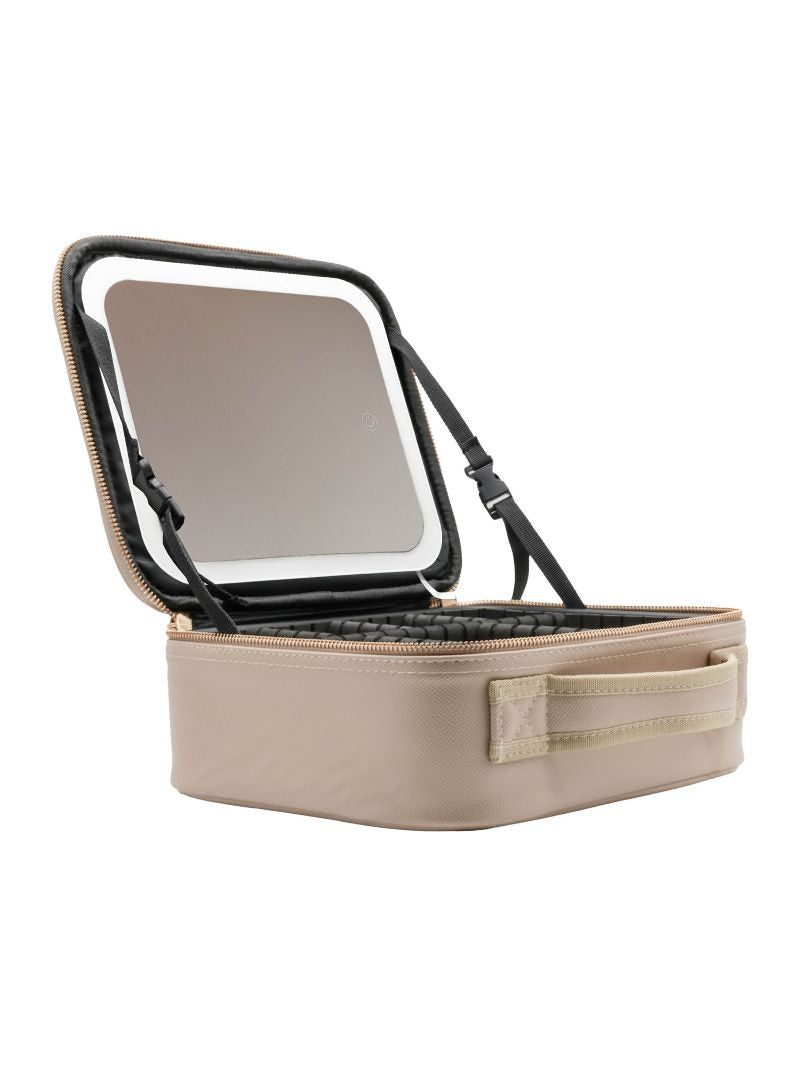 Simply Southern Leather Makeup Travel Case Bag With LED Mirror Light