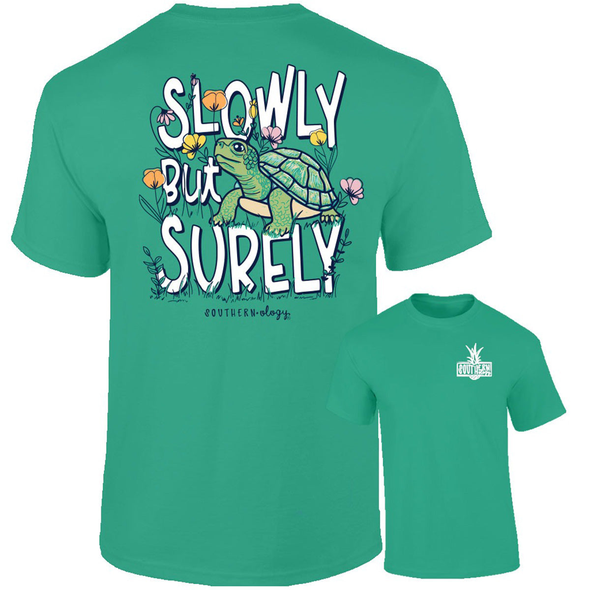 Southernology Slowly but Surely Turtle Comfort Colors T-Shirt - SimplyCuteTees