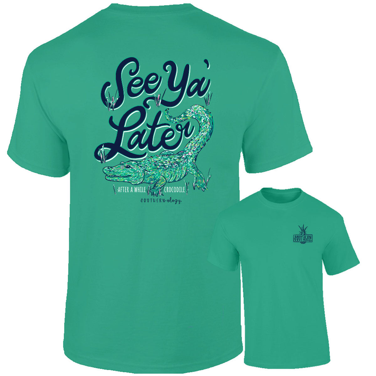 Southernology See Ya' Later Gator Comfort Colors T-Shirt - SimplyCuteTees