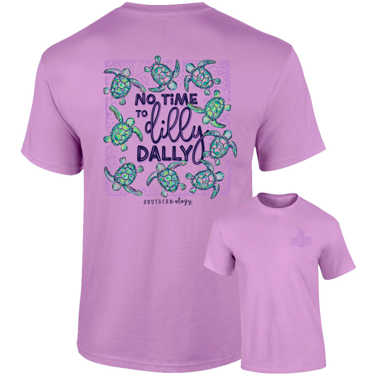 Southernology Dilly Dally Turtles Comfort Colors T-Shirt - SimplyCuteTees