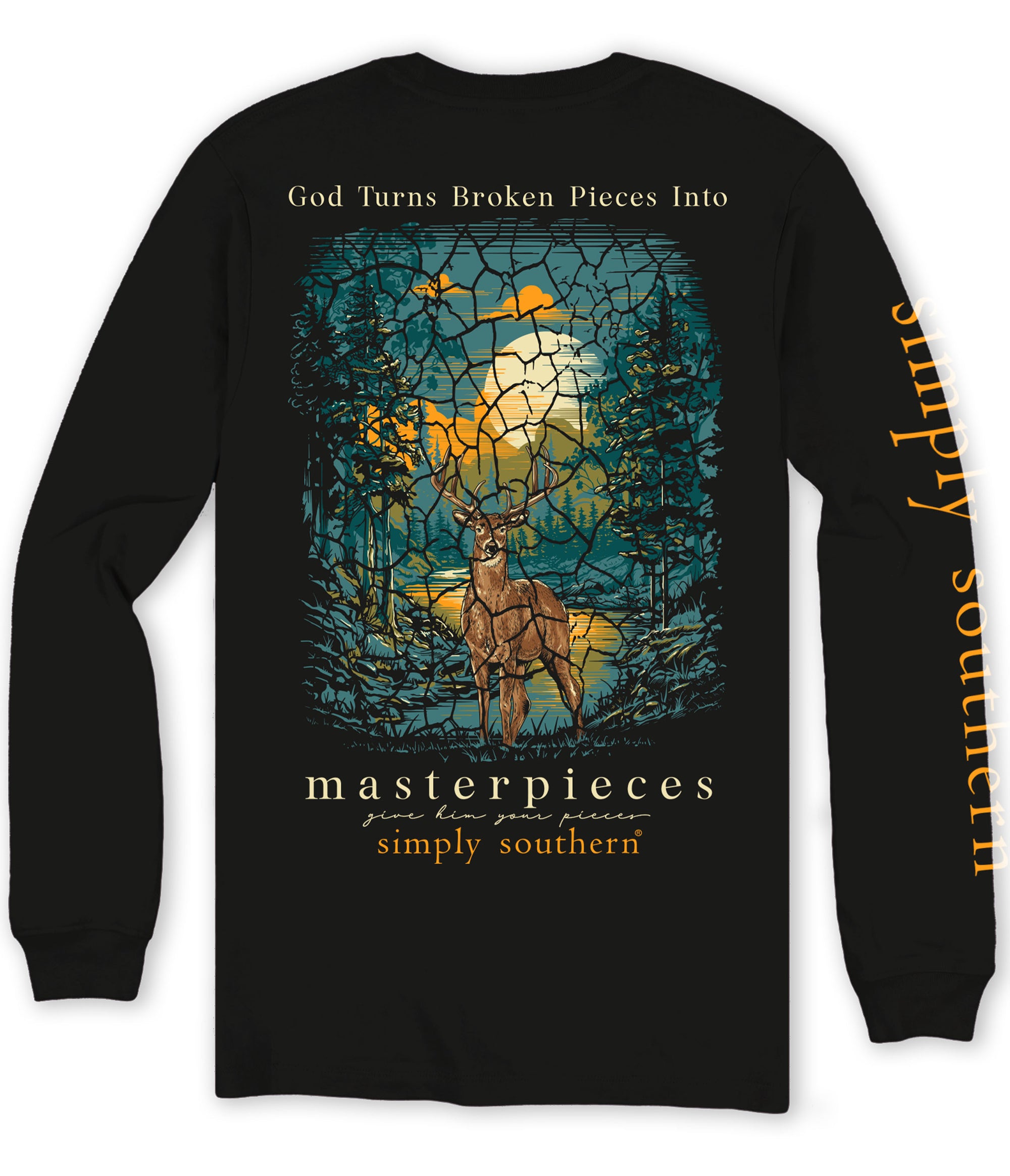 Simply Southern Broken Pieces Long Sleeve T-Shirt - SimplyCuteTees