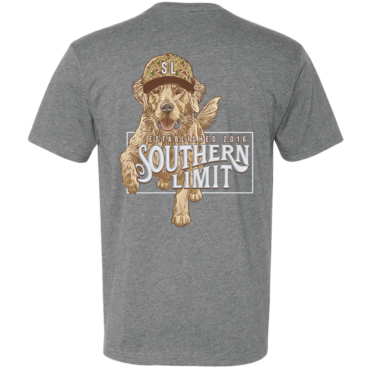 Southern Limit Camo Dog Unisex T-Shirt - SimplyCuteTees