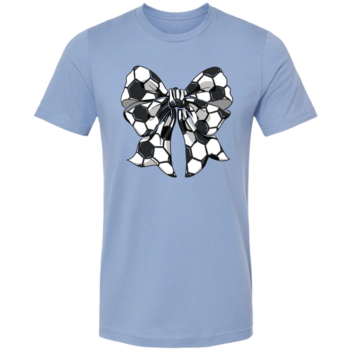 Girlie Girl Lulu Mac Soccer Bow Canvas T-Shirt - SimplyCuteTees