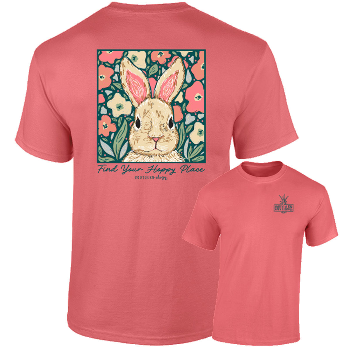 Southernology Hoppy Place Easter Comfort Colors T-Shirt - SimplyCuteTees