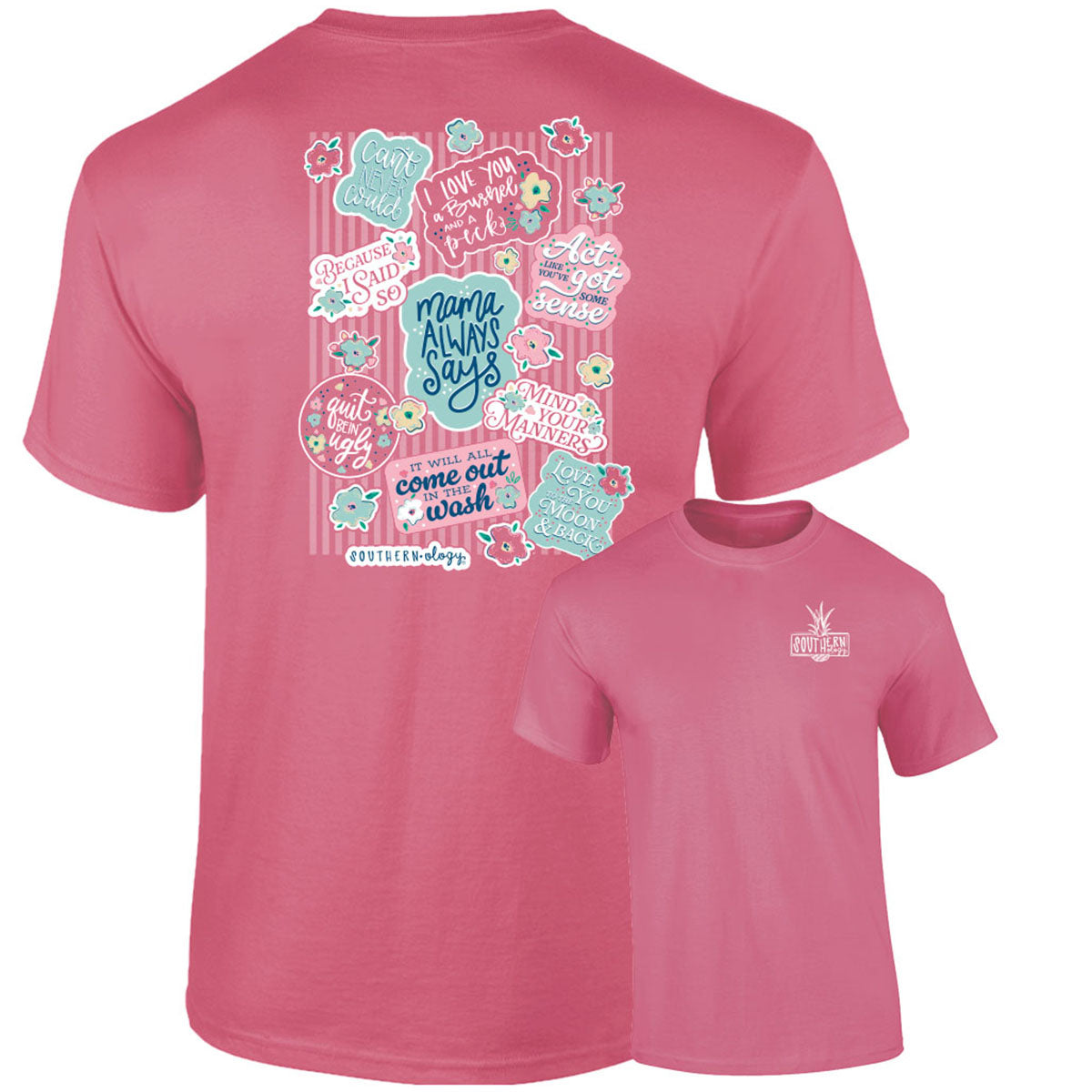 Southernology Mama Says Decals Comfort Colors T-Shirt - SimplyCuteTees