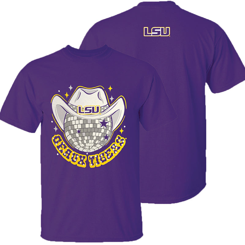 Louisiana Geaux Tigers Disco Hat T-Shirt