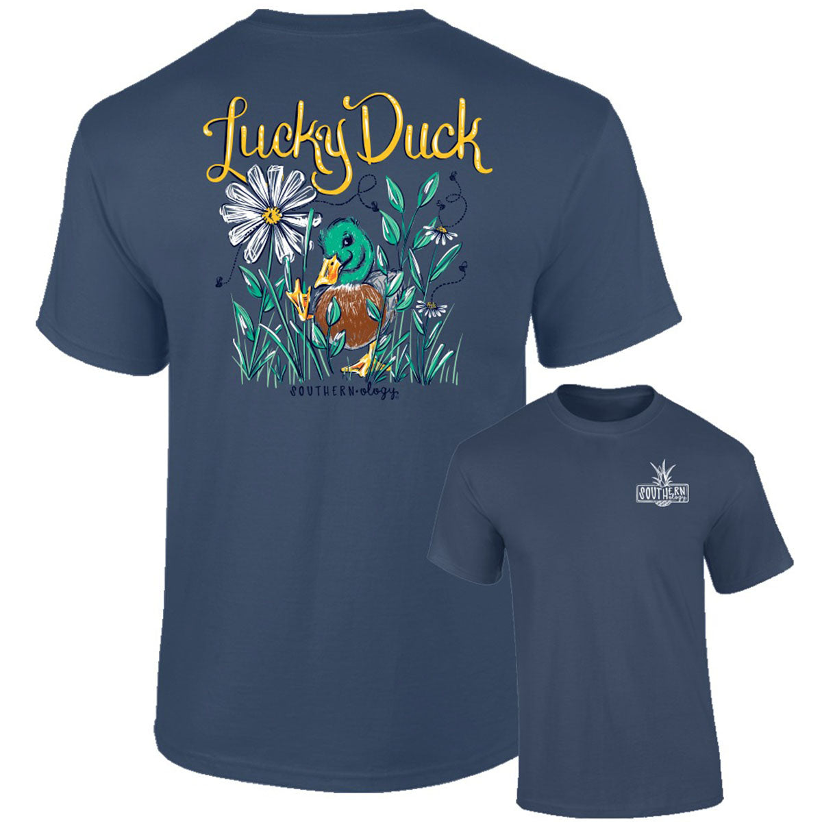 Southernology Lucky Duck Comfort Colors T-Shirt - SimplyCuteTees