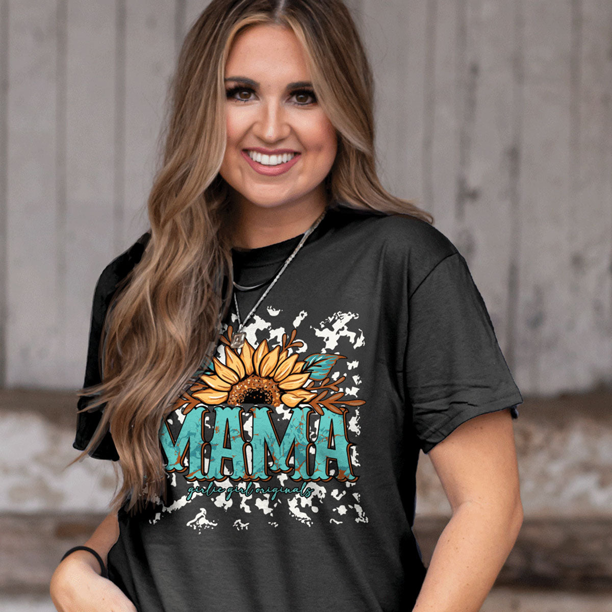Girlie Girl Originals Sunflower Mama T-Shirt - SimplyCuteTees