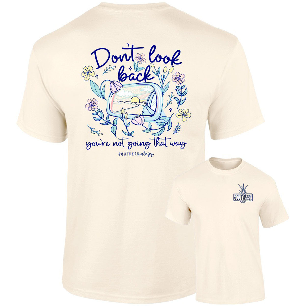 Southernology Don't Look Back Comfort Colors T-Shirt - SimplyCuteTees