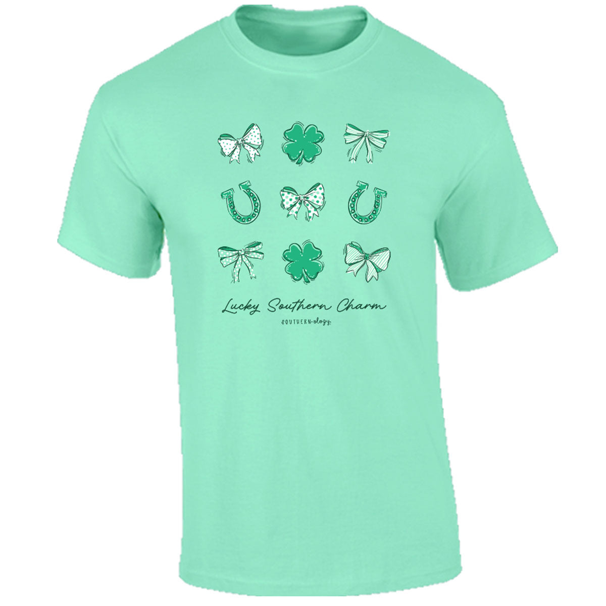 Southernology Lucky Southern Charm Irish Comfort Colors T-Shirt - SimplyCuteTees