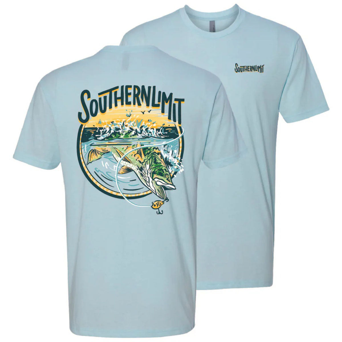 Southern Limit Jumping Bass Unisex T-Shirt - SimplyCuteTees