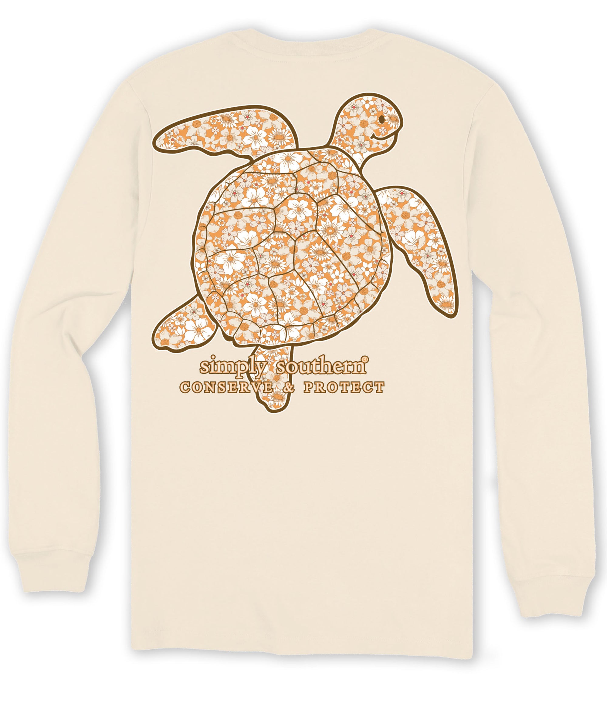Simply Southern Turtle Tracker Wild Flower Long Sleeve T-Shirt