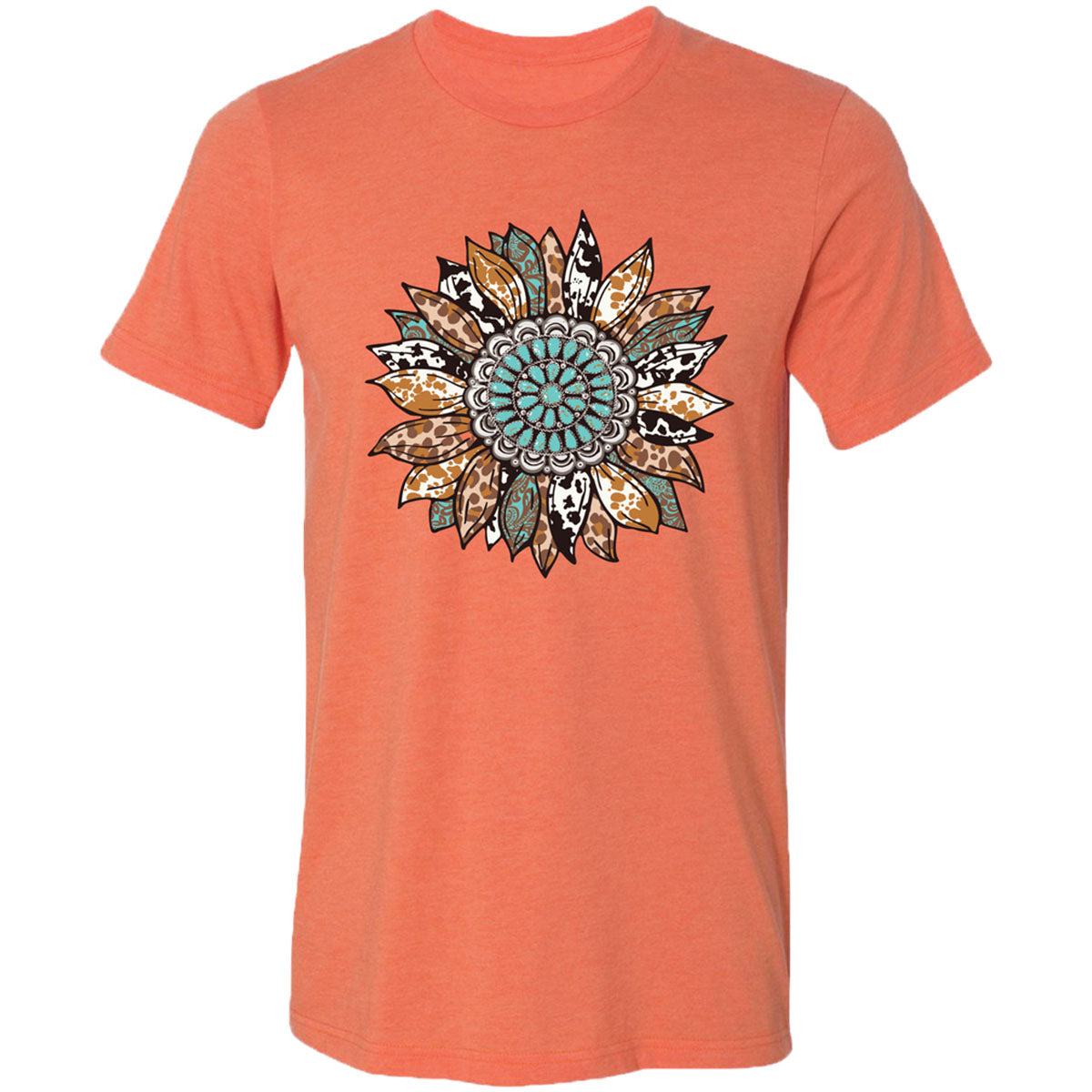 Girlie Girl Lulu Mac Concho Sunflower Canvas T-Shirt - SimplyCuteTees