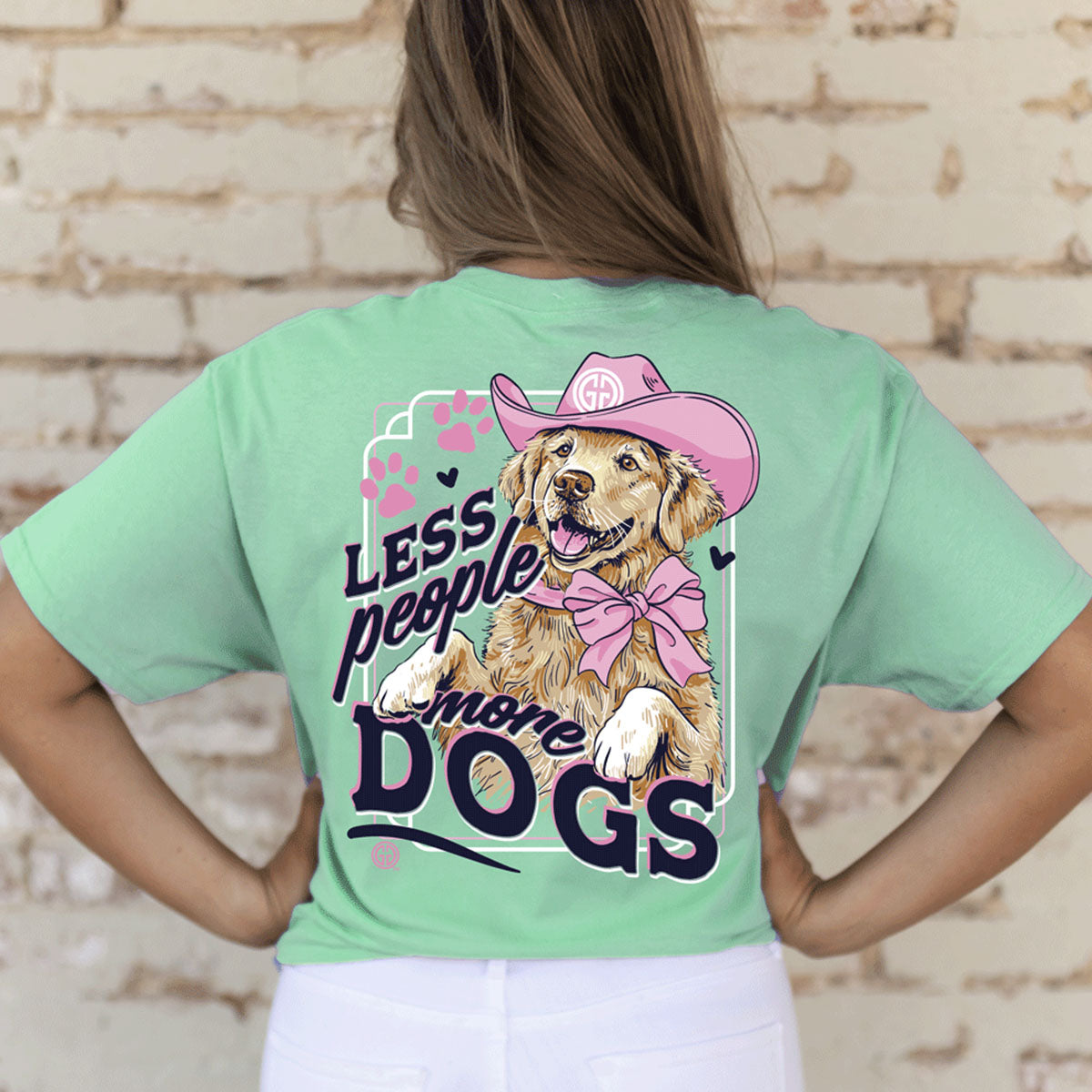 Girlie Girl Originals Less People More Dogs T-Shirt - SimplyCuteTees