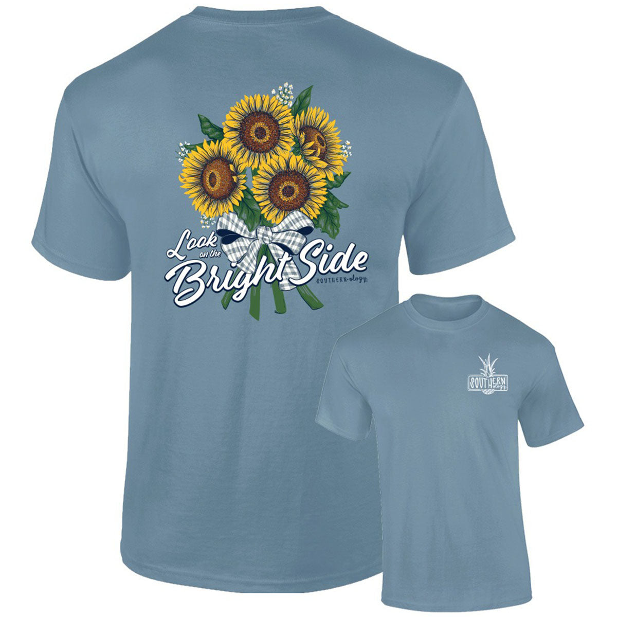 Southernology Bright Side Bouquet Comfort Colors T-Shirt - SimplyCuteTees