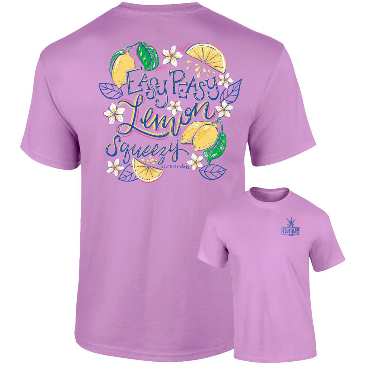 Southernology Easy Peasy Lemon Squeezy Comfort Colors T-Shirt - SimplyCuteTees