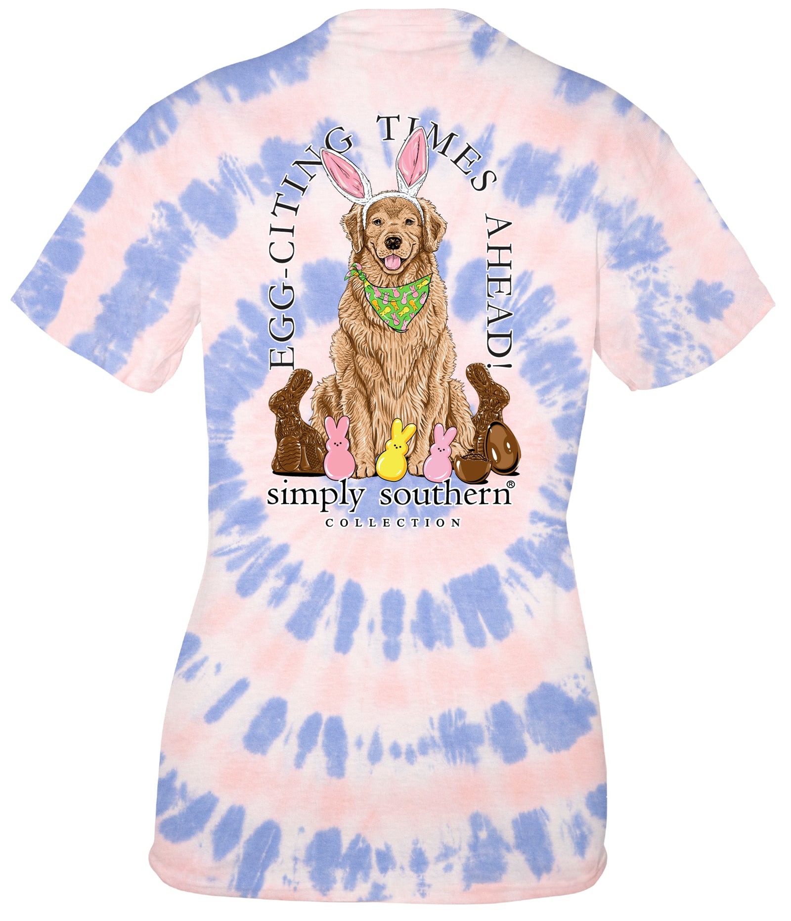 Simply Southern Egg-Citing Easter Tie Dye T-Shirt - SimplyCuteTees