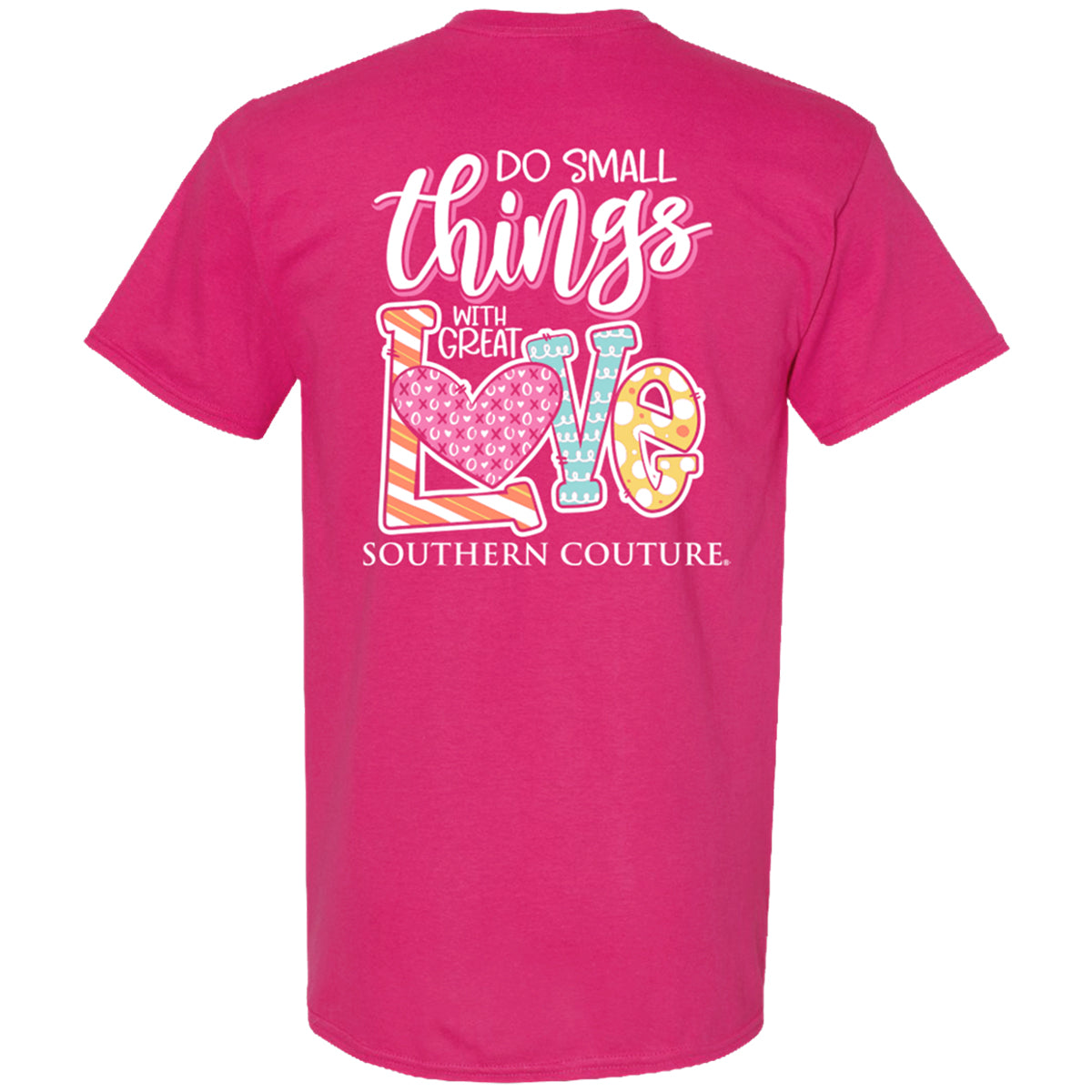 Southern Couture Small Things Love XoXo Canvas T-Shirt - SimplyCuteTees