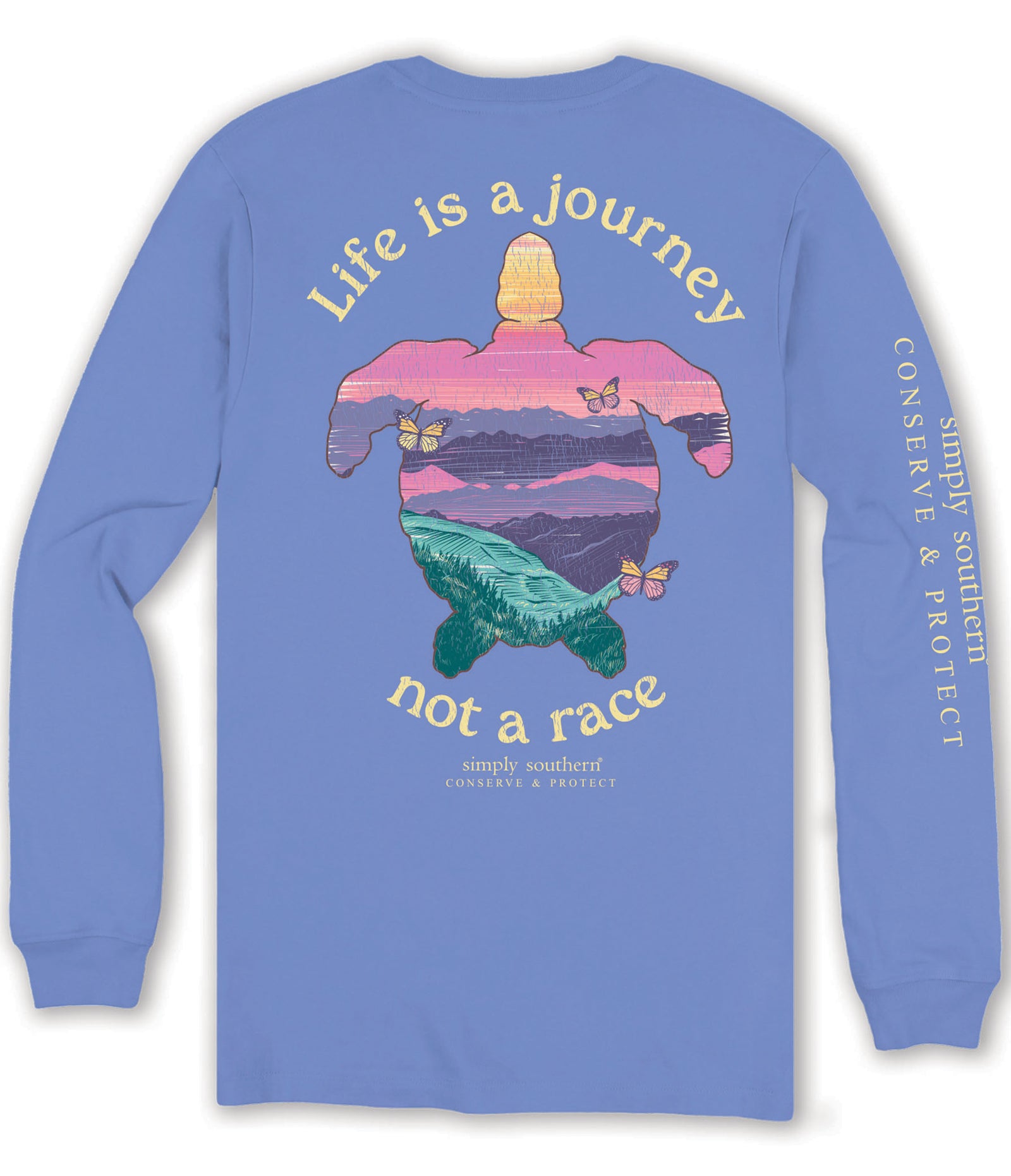 Simply Southern Turtle Tracker Journey Long Sleeve T-Shirt - SimplyCuteTees