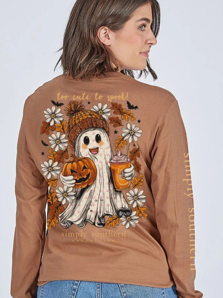 Simply Southern Ghost Pumpkin Fall Long Sleeve T-Shirt