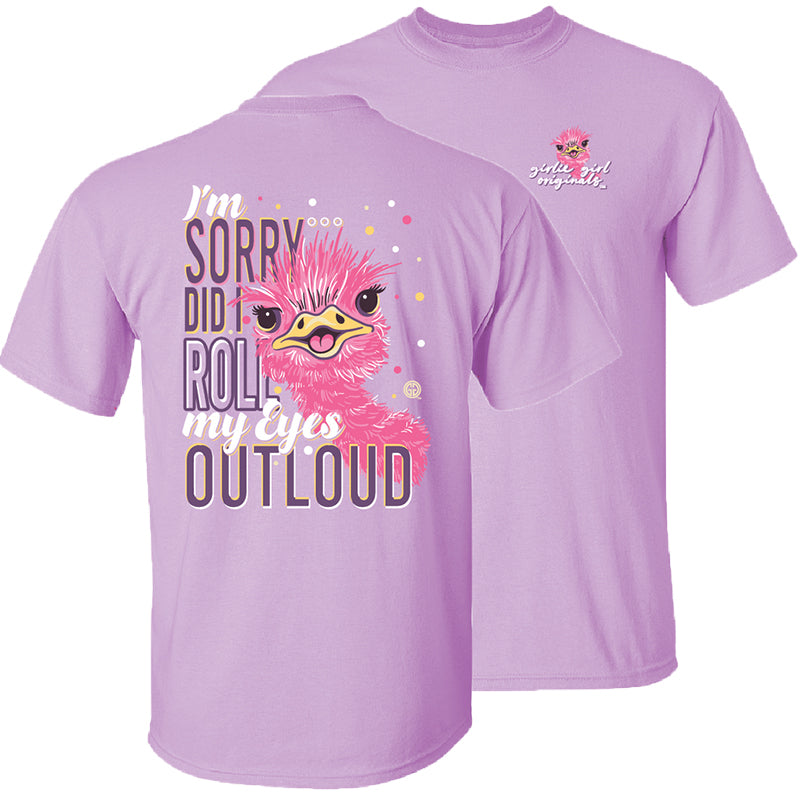 Girlie Girl Originals Roll Eyes Ostrich T-Shirt
